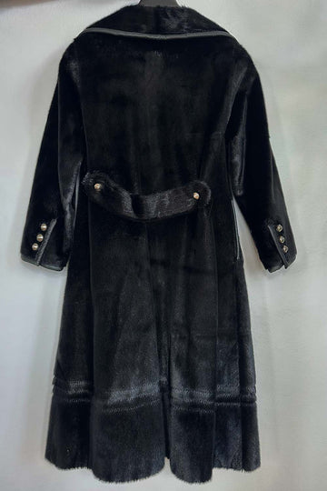 Sort sæl jakke fra Birger - Vintage